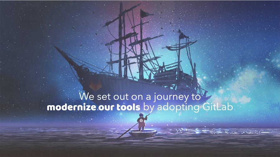 Drupal を乗せた小舟が大船に向かう画像