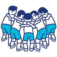 どんな時でもどんな状況でも自分と仲間を信じて勇気づけ合います