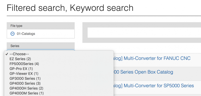 faceted search