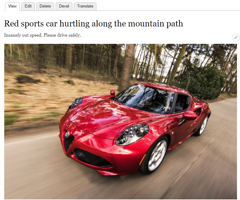 翻訳が完了すると英語版のノードが保存される