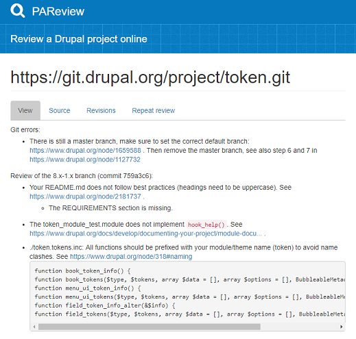 PAReview.sh のトップページ