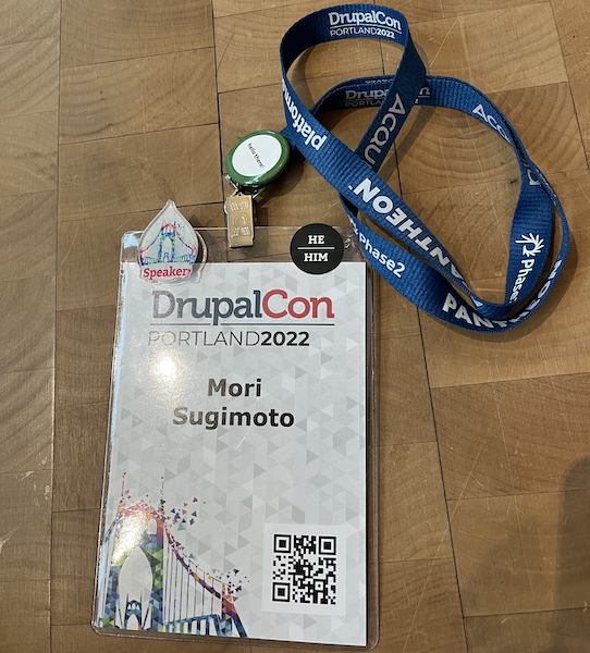 Drupalcon Portland 2022 の参加者用パス