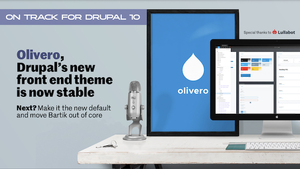Olivero が安定版に達したことを伝える画像