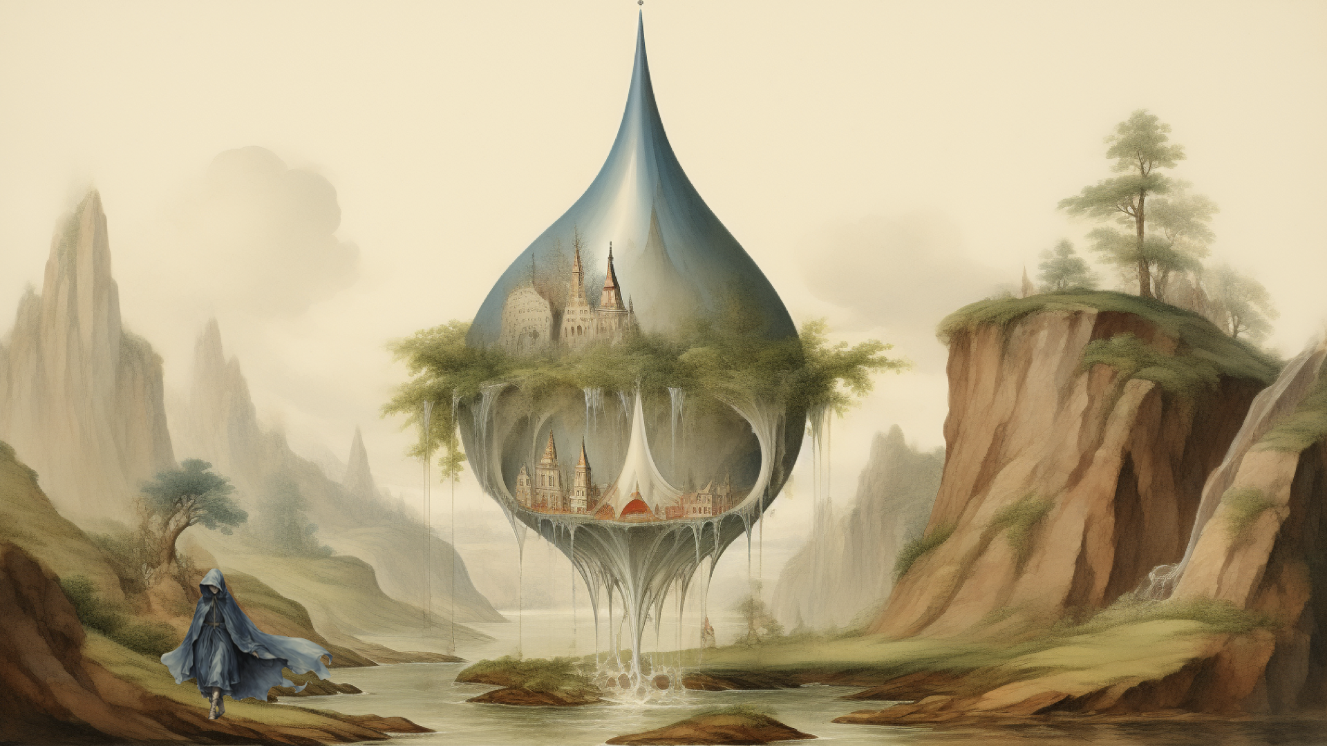 旅に出る Drupal さんの絵