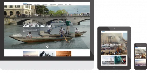 チューリッヒ観光局の新しいウェブサイト